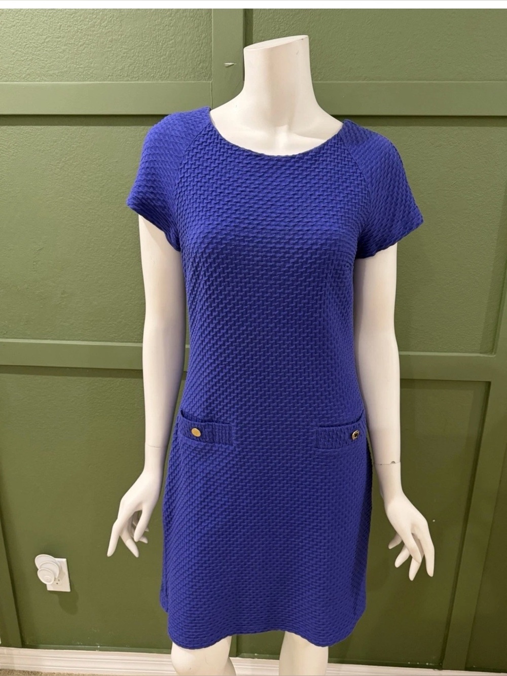 Lilly Pulitzer Royal Blue Textured Mini Dress